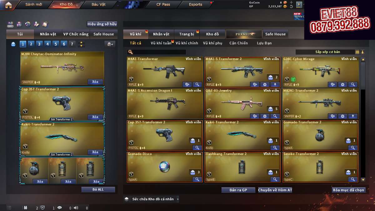 shop acc cf uy tin gia re